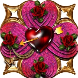 Heart Arrow stacker card
