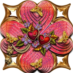 Butterfly heart stacker