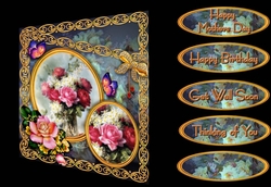 Floral Panels 1 - Roses