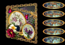 Floral Panels 1 - Mixed Flowers
