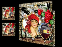 Travelling Lady 1 - roses