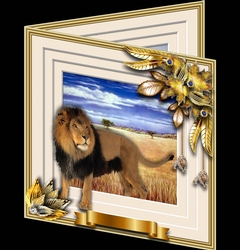 Animals Stepping Out - Lion
