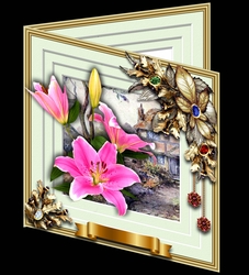 Blooms Bursting Out - Pink Lillium