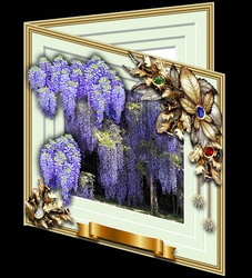 Blooms Bursting Out - Wisteria