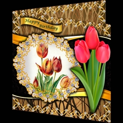 Bejewelled Blooms - Tulip