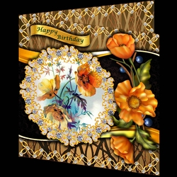 Bejewelled Blooms - Californian Poppy