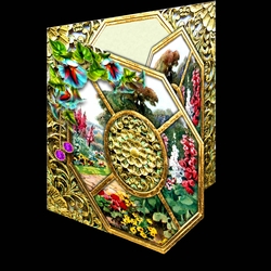 Window faux aperture gate fold card 3