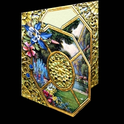 Window faux aperture gate fold card 5