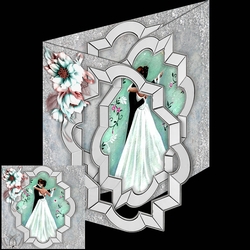 tri fold wedding aperture card 1