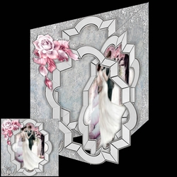 tri fold wedding aperture card 3