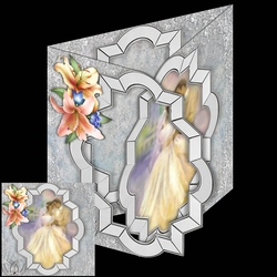 tri fold wedding aperture card 4