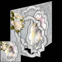 tri fold wedding aperture card 6