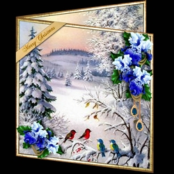 Christmas in Indigo and Blue