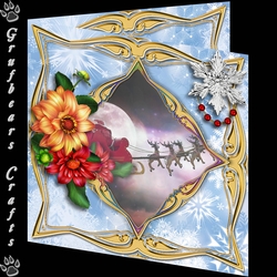 Pictures in the snow - Santa