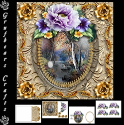 Edwardian Locket multicard 8