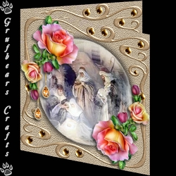 Frosted Nativity Orb 2