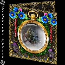 Christmas Time Fob Watch - Himalayan Poppies