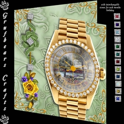 Celebration Time Birthday Watch - Spring Flowers