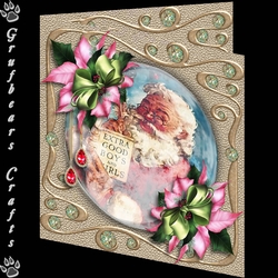 Frosted Christmas Orb Naughty or Nice