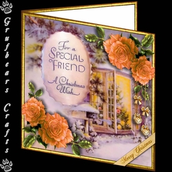 Christmas Roses in Apricot