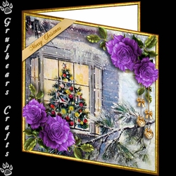 Christmas Roses in Lavender