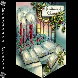 Layered Christmas - Book and Window