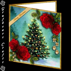 Christmas Roses - Tree red