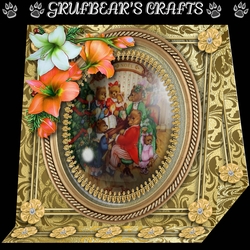Bygone Age Gold - Christmas Bears