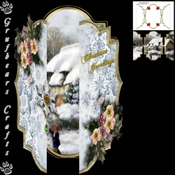 Panoramic Christmas - Playing in the Snow