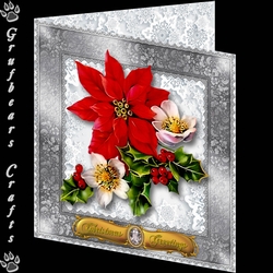 Christmas Corsage - Christmas Roses