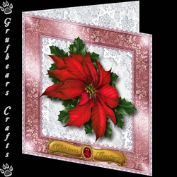 Christmas Corsage - Red Poinsetta