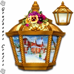 Lantern Card - Sledging