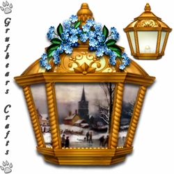 Lantern Card - Frozen River