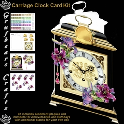 Carriage Clock Card - Stargazer