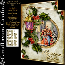 10 x 8 inch Christmas - Carol Singers