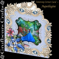 Cutaway Corner Card - Aquilegia
