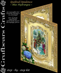 Quilted Opulence - Blue Hydrangea