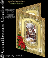 Quilted Opulence - Red Poinsettia