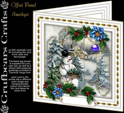 Offset Panel Christmas - Amethyst