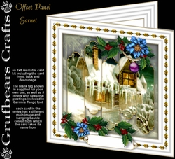 Offset Panel Christmas - Garnet