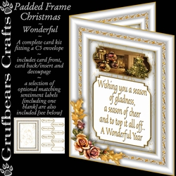 Padded Frame Christmas - Wonderful