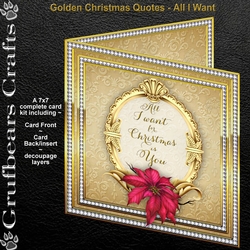 Golden Christmas Quotes - All I Want