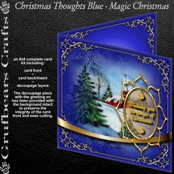 Christmas Thoughts Blue - Magic Christmas