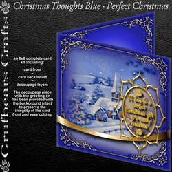 Christmas Thoughts Blue - Perfect Christmas