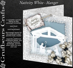 Nativity White - Manger