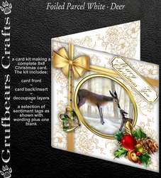 Foiled Parcel White - Deer
