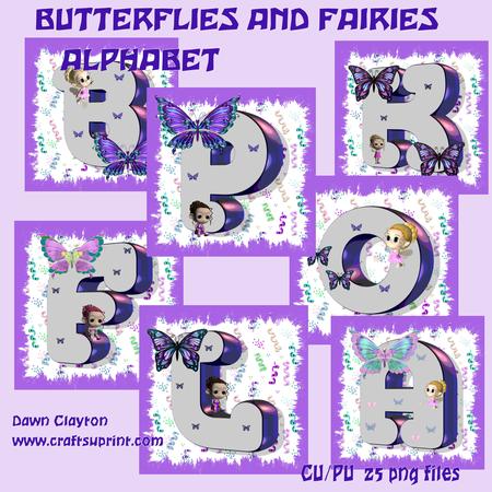 Butterflies and Fairies Alphabet