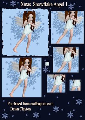 Xmas Snowflake Angels 1