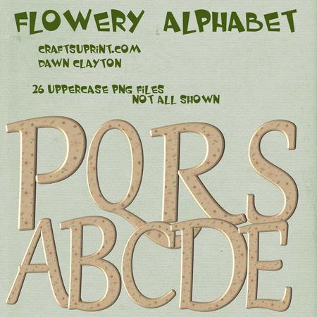 Flowery Alphabet