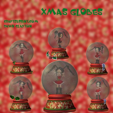 Xmas Globes 1